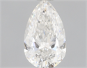 Natural Diamond 0.43 Carats, Pear with  Cut, F Color, SI2 Clarity and Certified by GIA