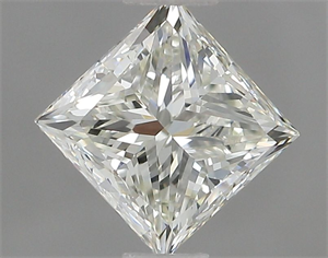 Picture of Natural Diamond 0.96 Carats, Princess with  Cut, J Color, VVS2 Clarity and Certified by IGI