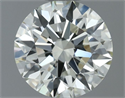 Natural Diamond 0.56 Carats, Round with Excellent Cut, K Color, VVS2 Clarity and Certified by IGI