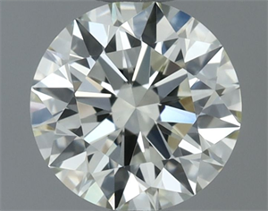 Picture of Natural Diamond 0.56 Carats, Round with Excellent Cut, K Color, VVS2 Clarity and Certified by IGI