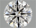 Diamante Natural 0.44 quilates, Redondo , Color F, claridad VVS2 y certificado GIA