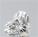 Natural Diamond 1.50 Carats, Heart with  Cut, H Color, SI1 Clarity and Certified by GIA