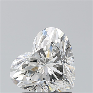 Picture of Natural Diamond 1.50 Carats, Heart with  Cut, H Color, SI1 Clarity and Certified by GIA