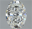 Diamante Natural 2.01 quilates, Ovalado , Color H, claridad VVS2 y certificado GIA