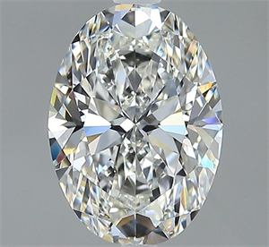 Foto Diamante Natural 2.01 quilates, Ovalado , Color H, claridad VVS2 y certificado GIA de