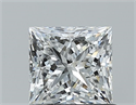 Diamante Natural 1.02 quilates, Princesa , Color E, claridad SI1 y certificado GIA