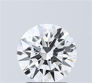 Picture of Lab Grown Diamond 2.02 Carats, Round with Ideal Cut, D Color, VVS1 Clarity and Certified by IGI