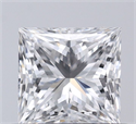Diamante Natural 0.61 quilates, Princesa , Color D, claridad VVS2 y certificado GIA