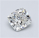 Diamante Natural 1.00 quilates, Del cojín , Color G, claridad VVS2 y certificado GIA