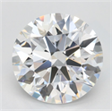 Lab Grown Diamond 3.04 Carats, Round with Ideal Cut, D Color, IF Clarity and Certified by IGI