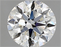 Natural Diamond 0.90 Carats, Round with Excellent Cut, H Color, SI1 Clarity and Certified by GIA