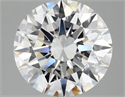 Lab Grown Diamond 3.06 Carats, Round with Excellent Cut, F Color, VVS2 Clarity and Certified by IGI