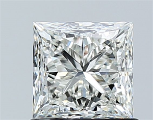 Picture of Natural Diamond 1.01 Carats, Princess with  Cut, H Color, VS1 Clarity and Certified by GIA