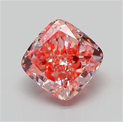 Picture of Lab Grown Diamond 2.18 Carats, CUSHION MODIFIED with  Cut, Fancy Vivid Pink Color, VVS2 Clarity and Certified by IGI