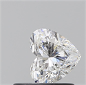 Natural Diamond 0.52 Carats, Heart with  Cut, F Color, SI1 Clarity and Certified by GIA