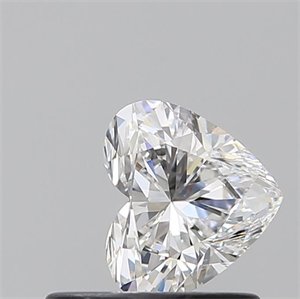 Picture of Natural Diamond 0.52 Carats, Heart with  Cut, F Color, SI1 Clarity and Certified by GIA