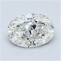 Diamante Natural 1.30 quilates, Ovalado , Color I, claridad VS2 y certificado GIA