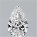 Natural Diamond 0.50 Carats, Pear with  Cut, E Color, VVS1 Clarity and Certified by GIA