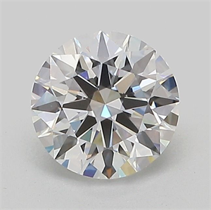 Picture of Lab Grown Diamond 1.02 Carats, Round with Ideal Cut, D Color, VVS2 Clarity and Certified by IGI
