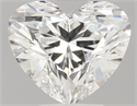 Natural Diamond 0.43 Carats, Heart with  Cut, H Color, VVS2 Clarity and Certified by GIA