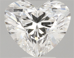 Picture of Natural Diamond 0.43 Carats, Heart with  Cut, H Color, VVS2 Clarity and Certified by GIA