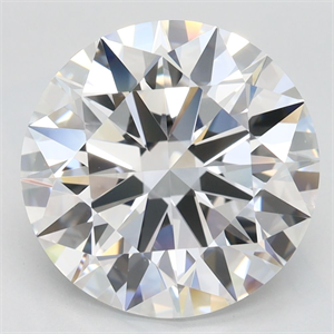Picture of Lab Grown Diamond 4.41 Carats, Round with Excellent Cut, D Color, FL Clarity and Certified by GIA