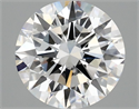 Lab Grown Diamond 2.54 Carats, Round with Ideal Cut, E Color, VVS2 Clarity and Certified by IGI