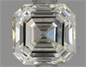 Natural Diamond 1.01 Carats, Asscher with  Cut, J Color, VS2 Clarity and Certified by IGI