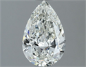 Natural Diamond 1.00 Carats, Pear with  Cut, H Color, VS1 Clarity and Certified by IGI