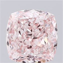 Picture of Lab Grown Diamond 5.06 Carats, CUSHION MODIFIED with  Cut, Fancy Intense Pink Color, VS1 Clarity and Certified by IGI