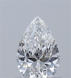 Picture of Natural Diamond 0.50 Carats, Pear with  Cut, D Color, VVS2 Clarity and Certified by GIA