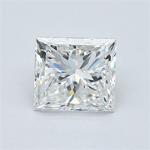 Picture of Natural Diamond 1.01 Carats, Princess with  Cut, F Color, VS2 Clarity and Certified by GIA