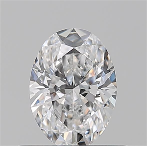 Picture of Natural Diamond 0.50 Carats, Oval with  Cut, D Color, IF Clarity and Certified by GIA
