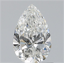 Natural Diamond 0.70 Carats, Pear with  Cut, G Color, VS1 Clarity and Certified by GIA