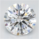 Lab Grown Diamond 2.55 Carats, Round with Ideal Cut, D Color, IF Clarity and Certified by IGI