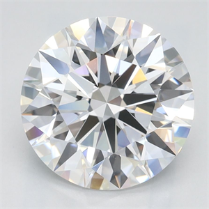 Picture of Lab Grown Diamond 2.55 Carats, Round with Ideal Cut, D Color, IF Clarity and Certified by IGI
