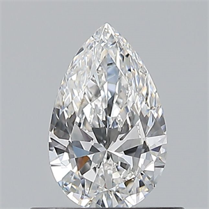 Picture of Natural Diamond 0.50 Carats, Pear with  Cut, E Color, VVS2 Clarity and Certified by GIA