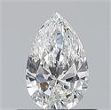 Natural Diamond 0.50 Carats, Pear with  Cut, E Color, VVS2 Clarity and Certified by GIA
