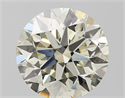 Natural Diamond 2.51 Carats, Round with Very Good Cut, J Color, SI1 Clarity and Certified by IGI
