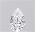 Natural Diamond 0.50 Carats, Pear with  Cut, E Color, VS1 Clarity and Certified by GIA