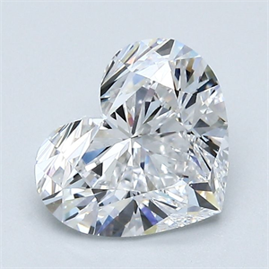 Picture of Natural Diamond 1.70 Carats, Heart with  Cut, D Color, VS1 Clarity and Certified by GIA