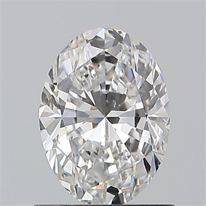 Picture of Natural Diamond 0.90 Carats, Oval with  Cut, F Color, SI1 Clarity and Certified by GIA