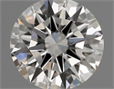 Natural Diamond 0.53 Carats, Round with Excellent Cut, I Color, VVS2 Clarity and Certified by GIA