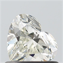 Natural Diamond 0.56 Carats, Heart with  Cut, H Color, VVS1 Clarity and Certified by IGI
