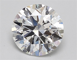 Picture of Lab Grown Diamond 2.21 Carats, Round with Excellent Cut, D Color, VVS2 Clarity and Certified by GIA