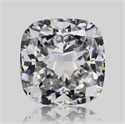 Natural Diamond 0.54 Carats, Cushion with  Cut, D Color, VS2 Clarity and Certified by GIA
