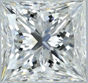 Natural Diamond 2.01 Carats, Princess with  Cut, I Color, VS2 Clarity and Certified by GIA