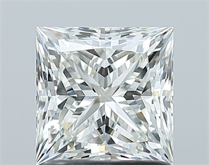 Picture of Natural Diamond 1.26 Carats, Princess with  Cut, J Color, VS2 Clarity and Certified by GIA