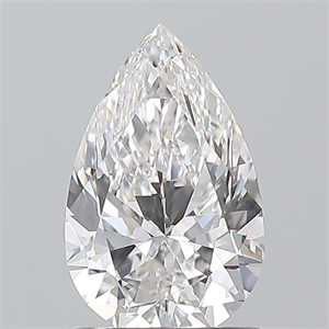Picture of Natural Diamond 1.01 Carats, Pear with  Cut, E Color, VVS1 Clarity and Certified by GIA