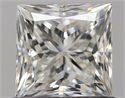 Natural Diamond 0.80 Carats, Princess with  Cut, H Color, SI1 Clarity and Certified by GIA